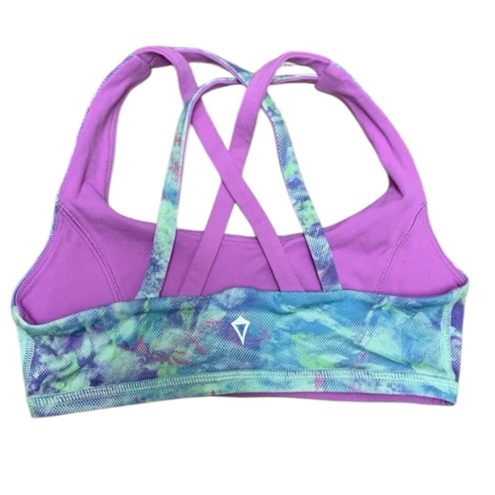 Ivivva By Lululemon Complete Focus Reversible Sports Bra Girls Size (10)